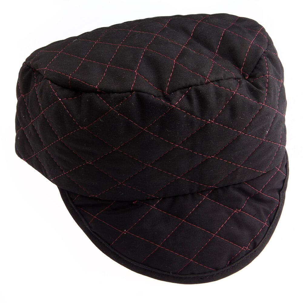 55852 Quilted Black Skull Cap, Siz